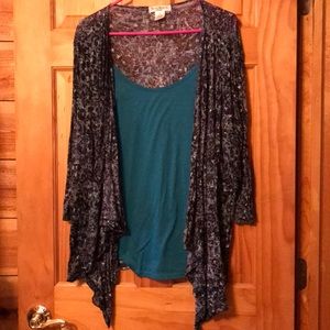 T-shirts/cardigan built in one